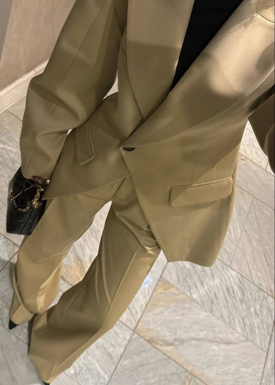 Ensemble Tailleur Élégance - Beige sable