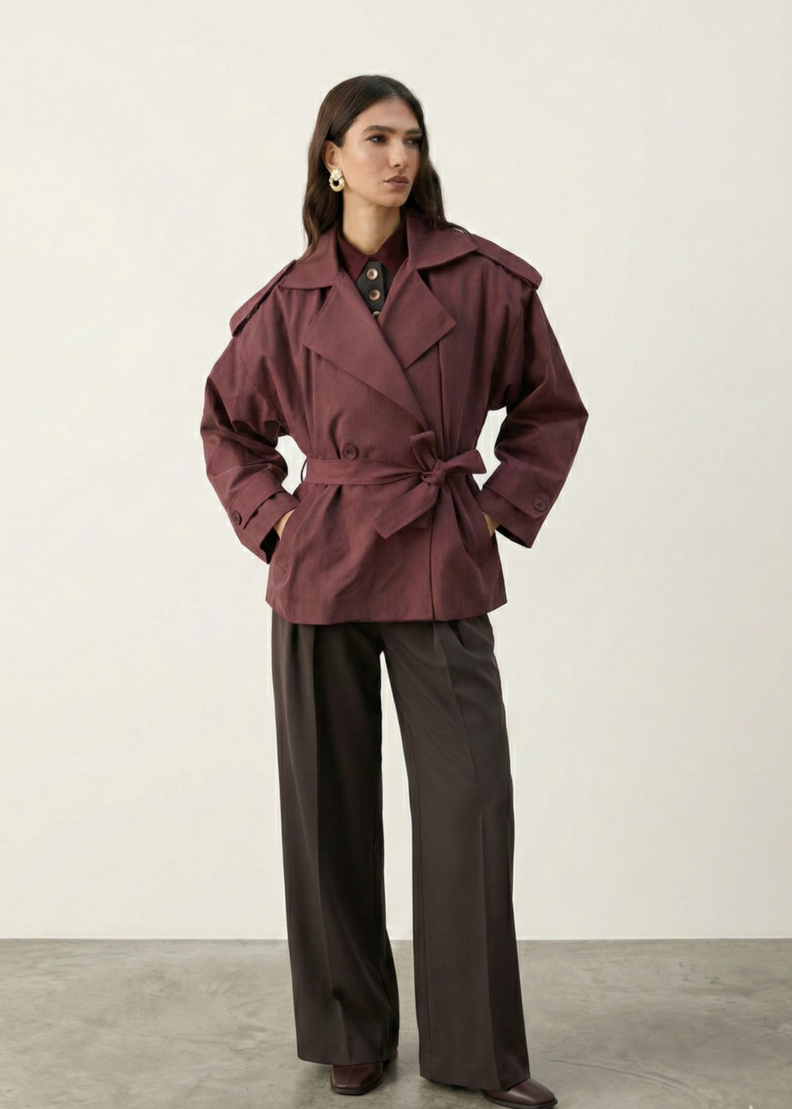Trench Court Ceinturé - Bordeaux