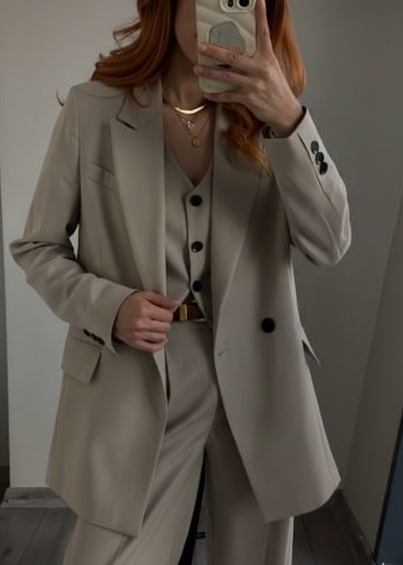 Ensemble tailleur 3 pièces - Nude