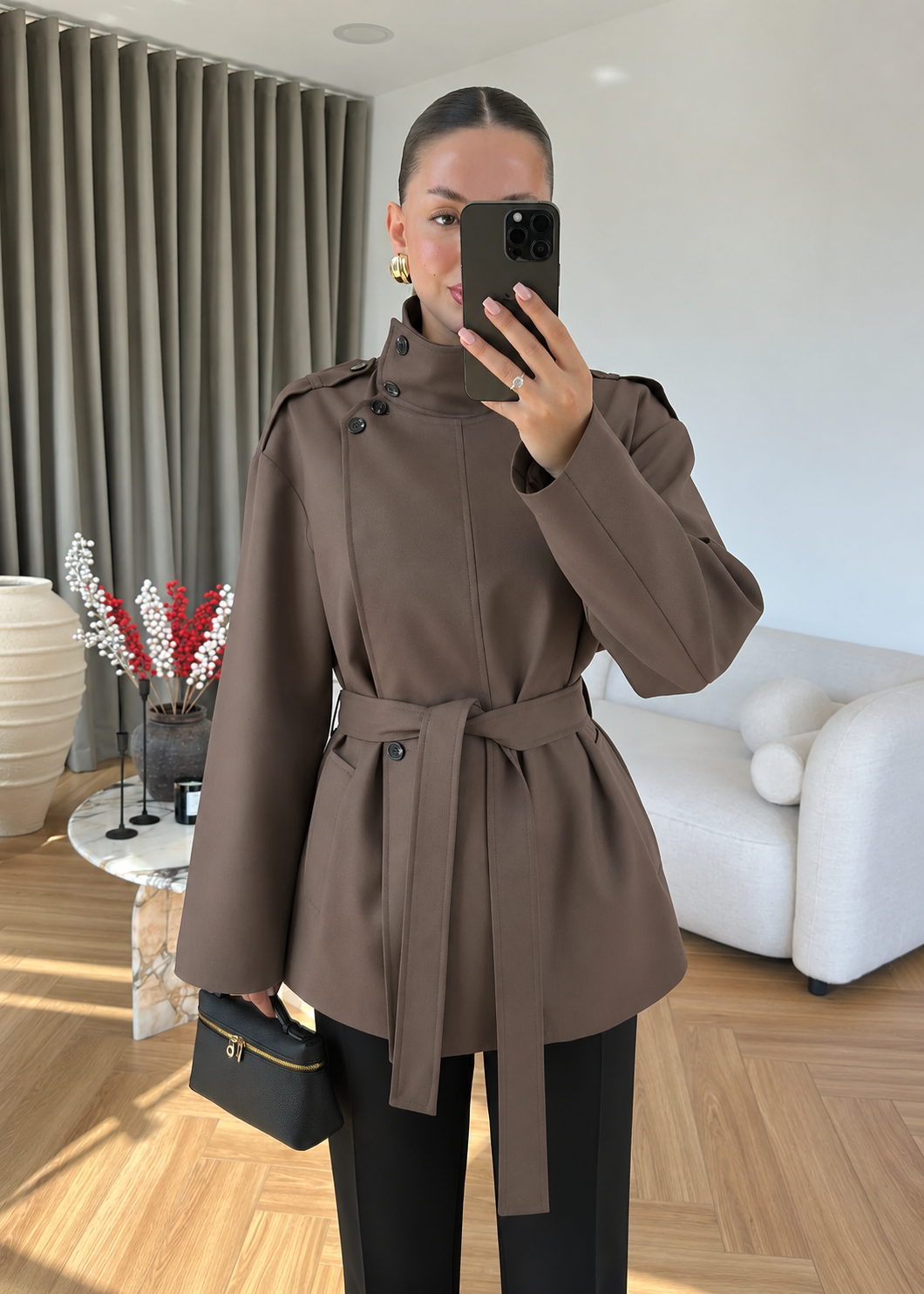 Trench Court Riviera — Chocolat