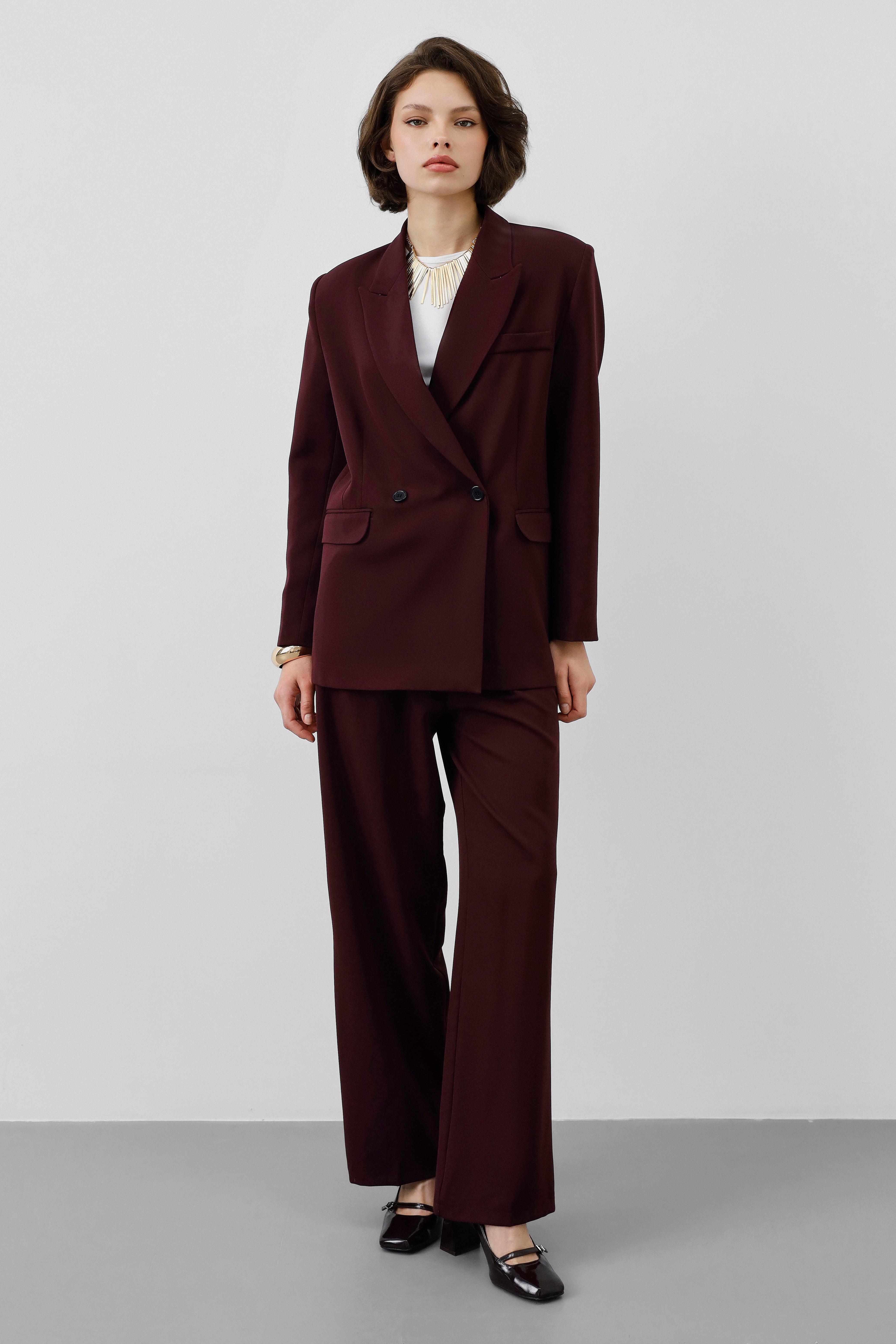 Ensemble tailleur 2 pièces - Bordeaux Impérial