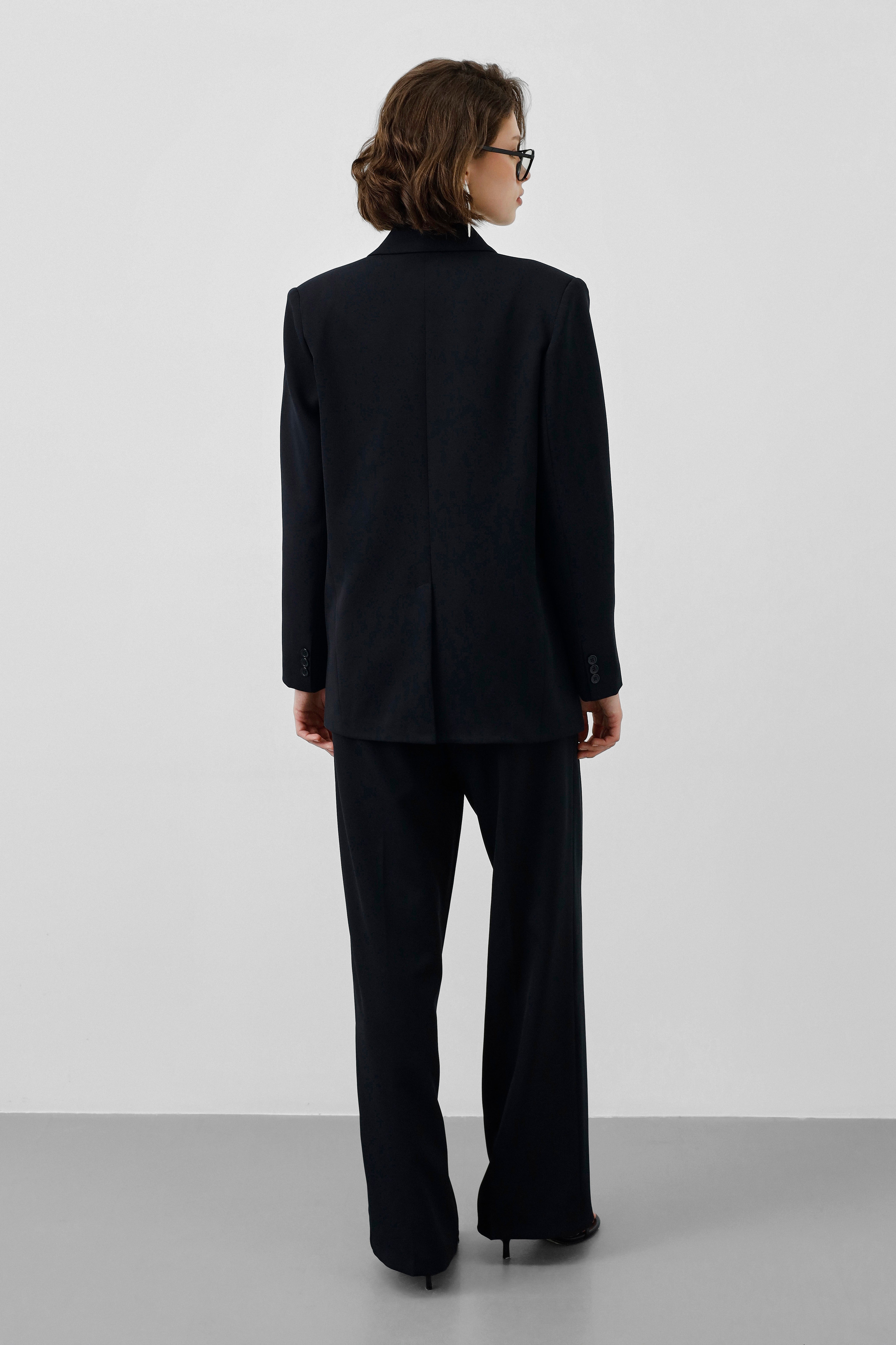 Ensemble Tailleur / Veste croisée - Noir