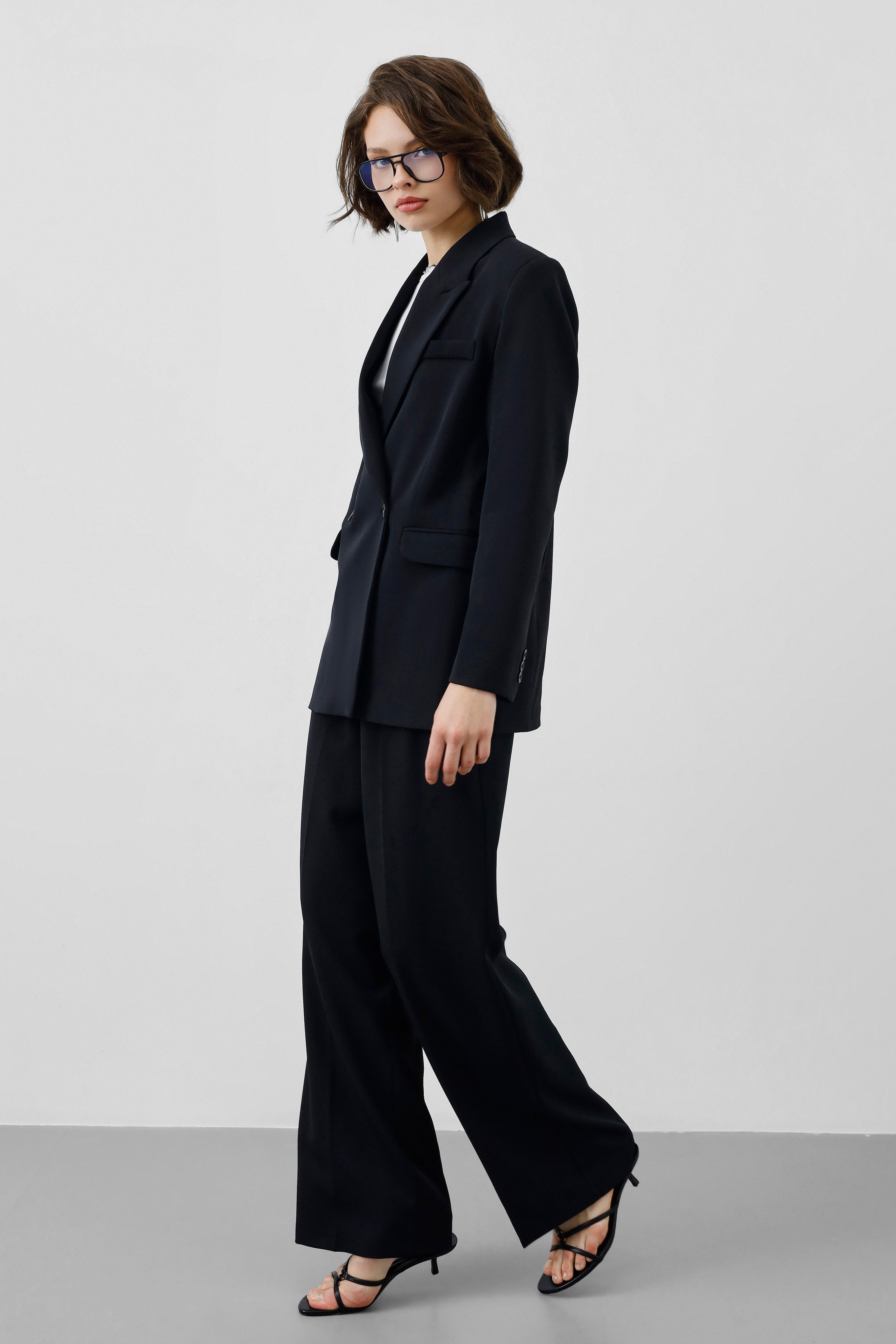 Ensemble Tailleur / Veste croisée - Noir