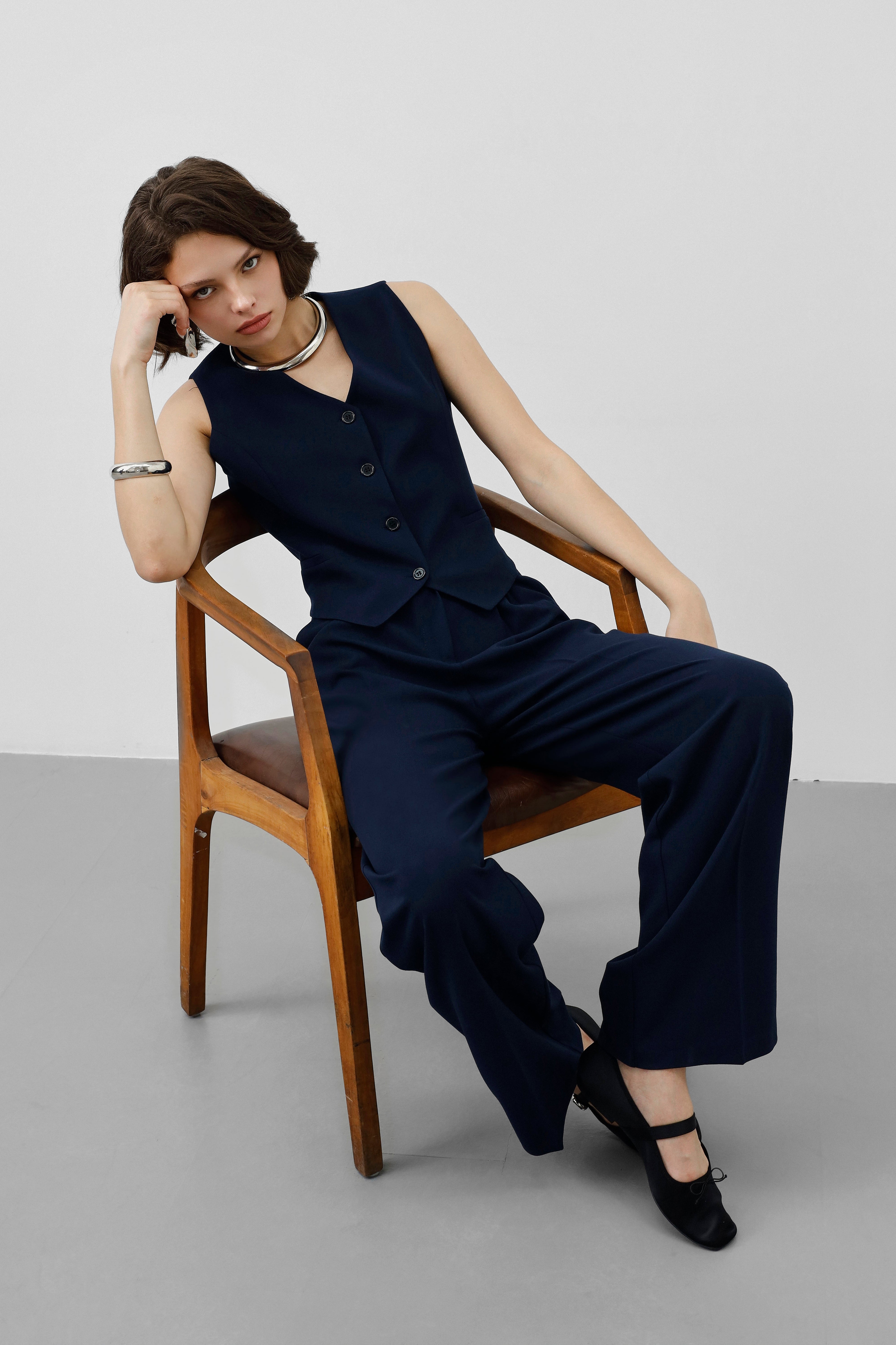 Ensemble tailleur 3 pièces - Bleu nuit