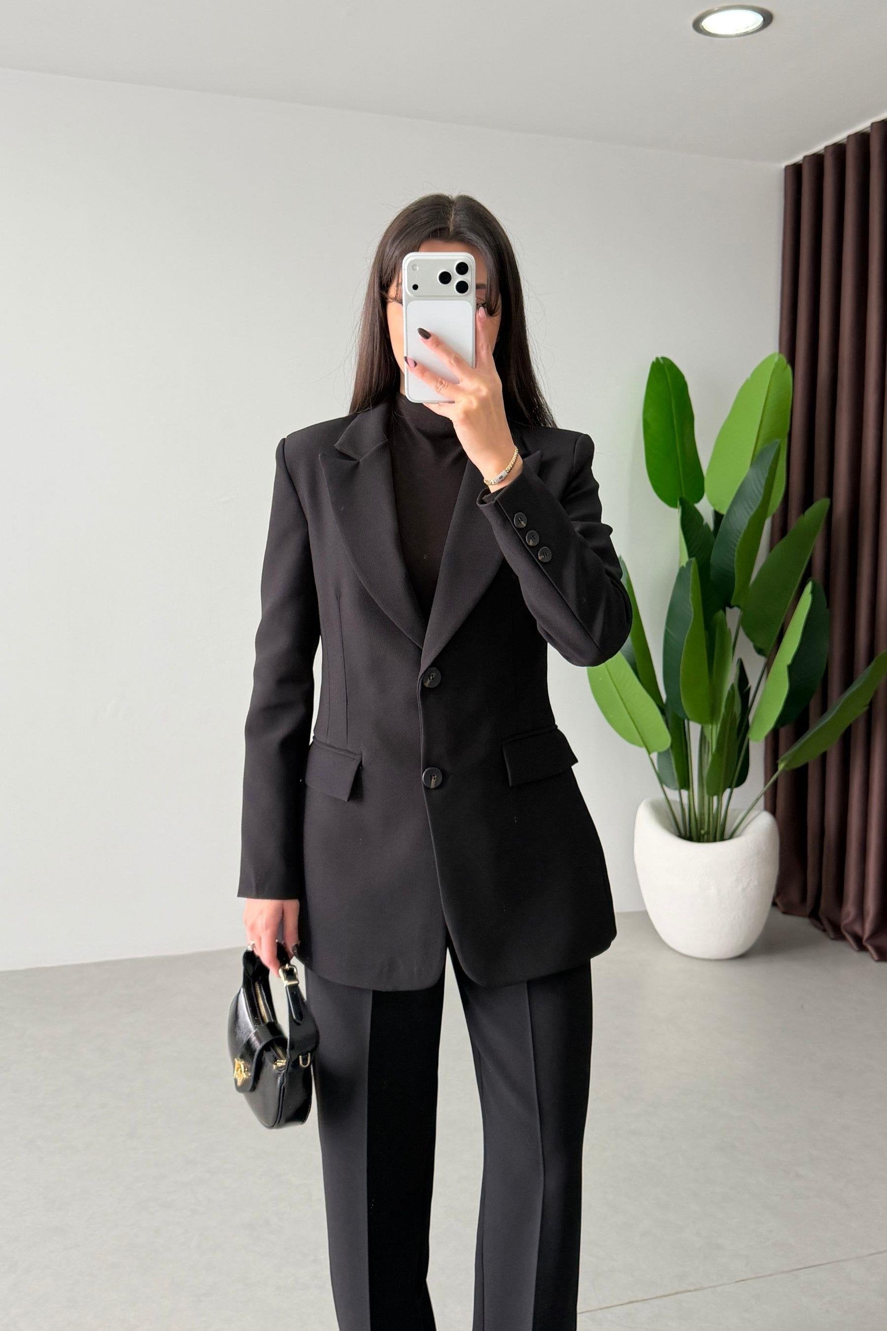 Ensemble tailleur épure - Noir