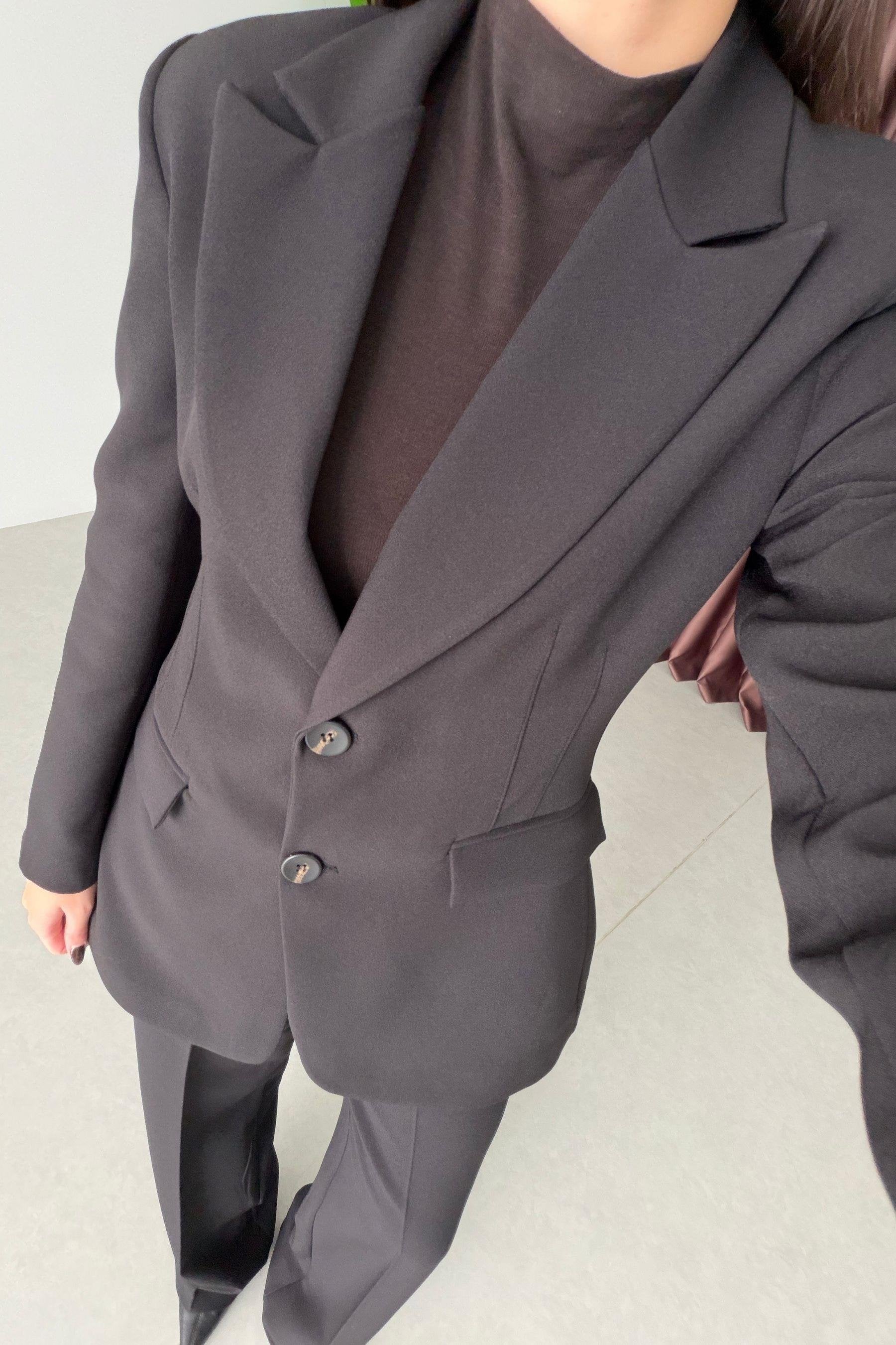 Ensemble tailleur épure - Noir