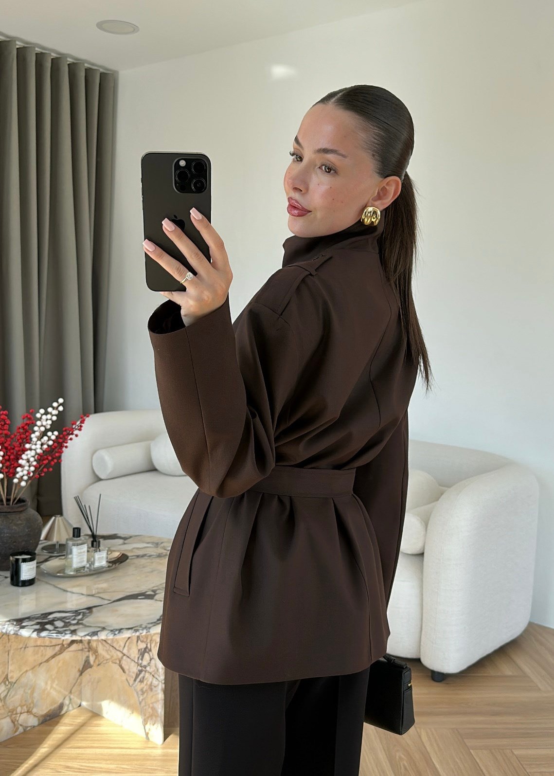 Trench Court Riviera — Chocolat