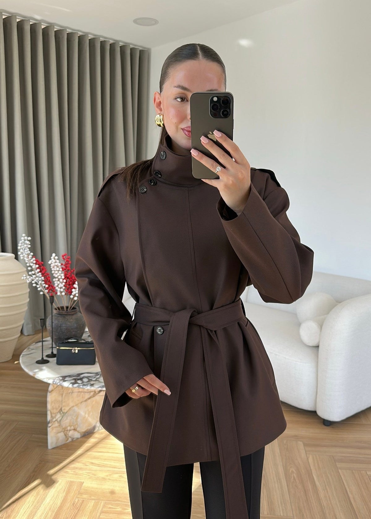 Trench Court Riviera — Chocolat
