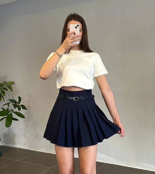 Mini-jupe Plissée Grise M&S Autograph - Taille UK 16 - Polyester/Viscose - Élégante