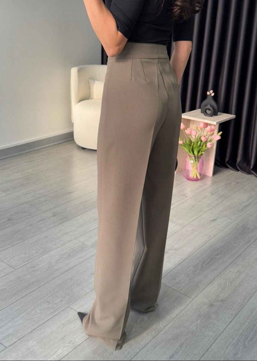 Ensemble tailleur épure - Beige Taupe