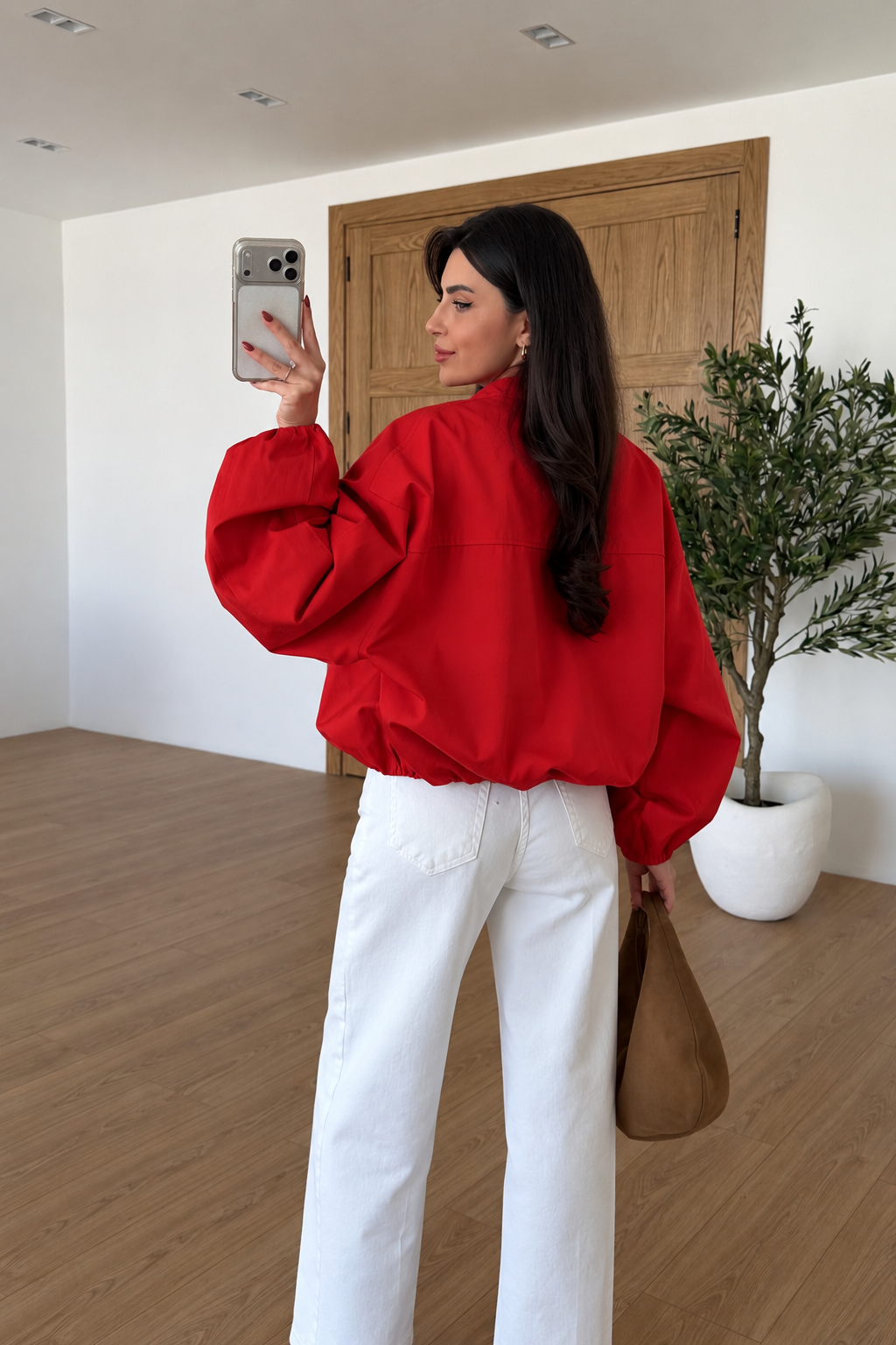 Veste Bomber Alva — Rouge