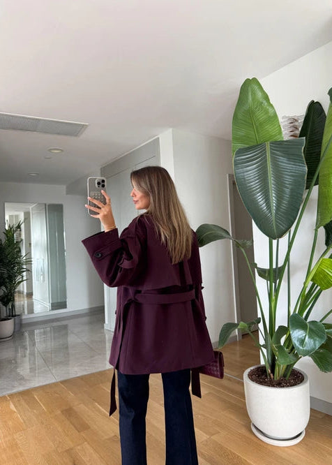 Trench court ceinturé - Bordeaux