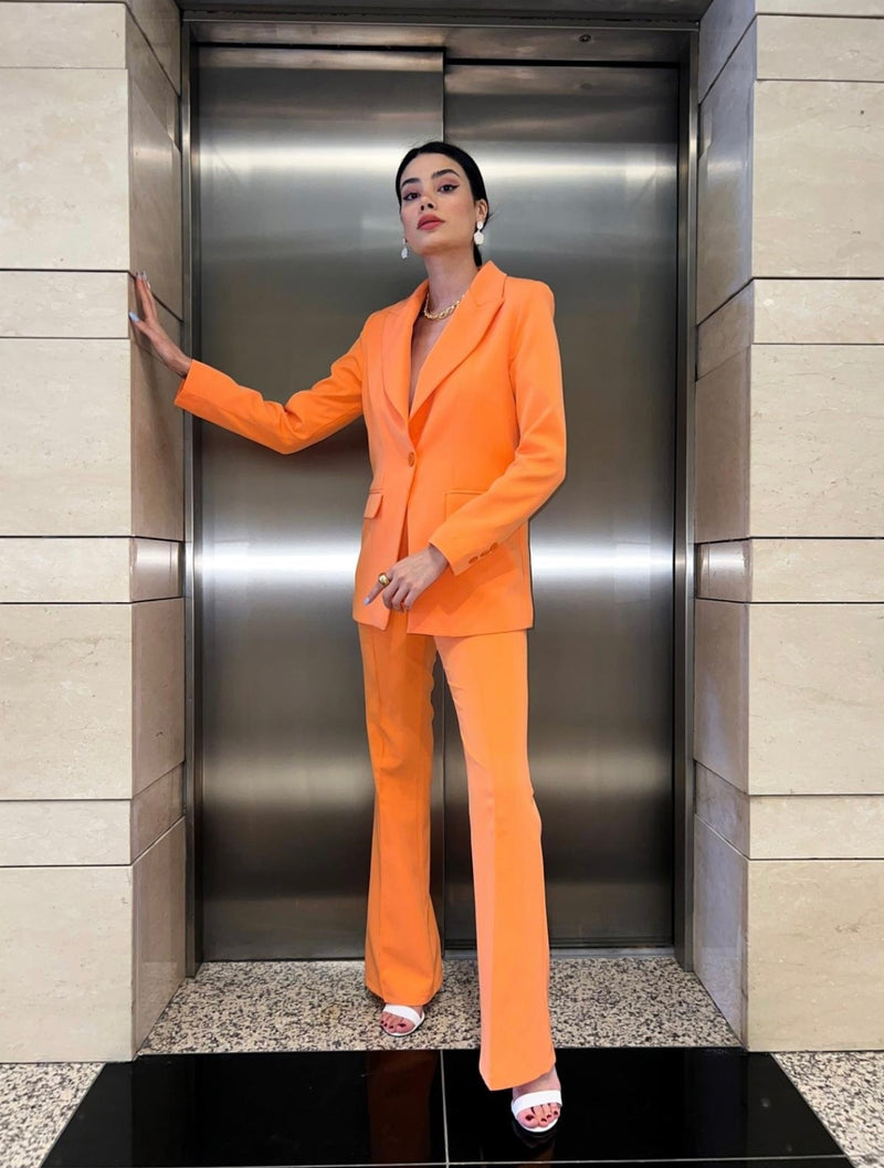 Ensemble tailleur orange