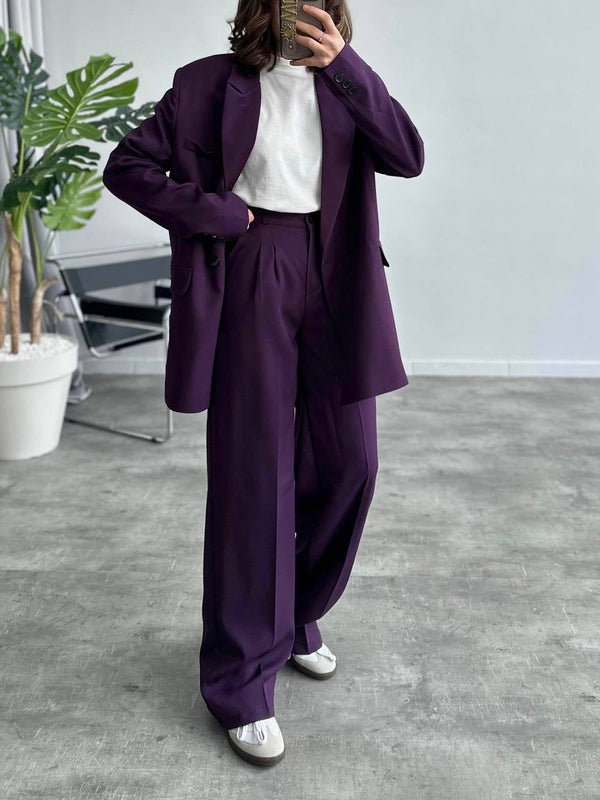 Ensemble tailleur mauve