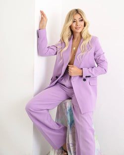 Ensemble tailleur mauve clair