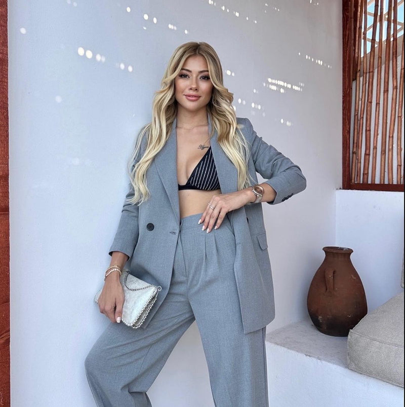 Ensemble tailleur online gris