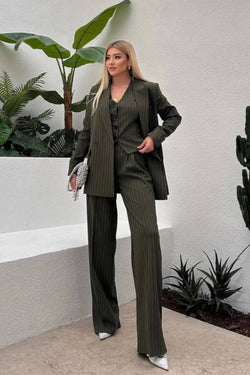 Ensemble Tailleur Oversize 3 Pièces pour Femmes -