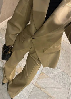 Ensemble Tailleur Élégance - Moutarde