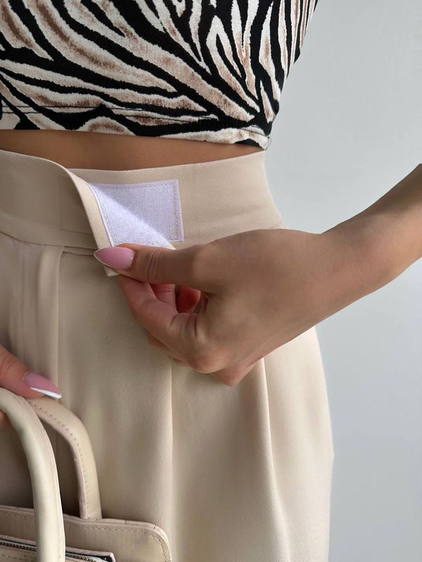 Pantalon Palazzo avec Scratch - Créme