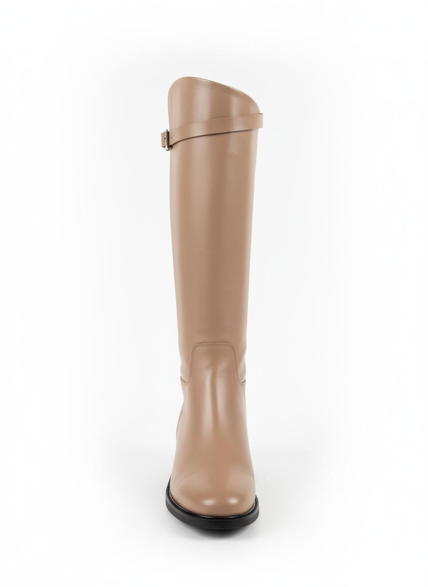 Bottes cavalières Plates - Taupe