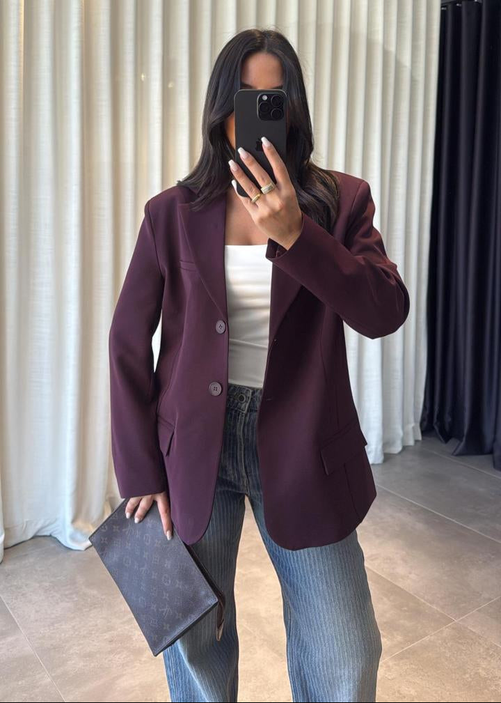 Blazer bordeaux Oversize