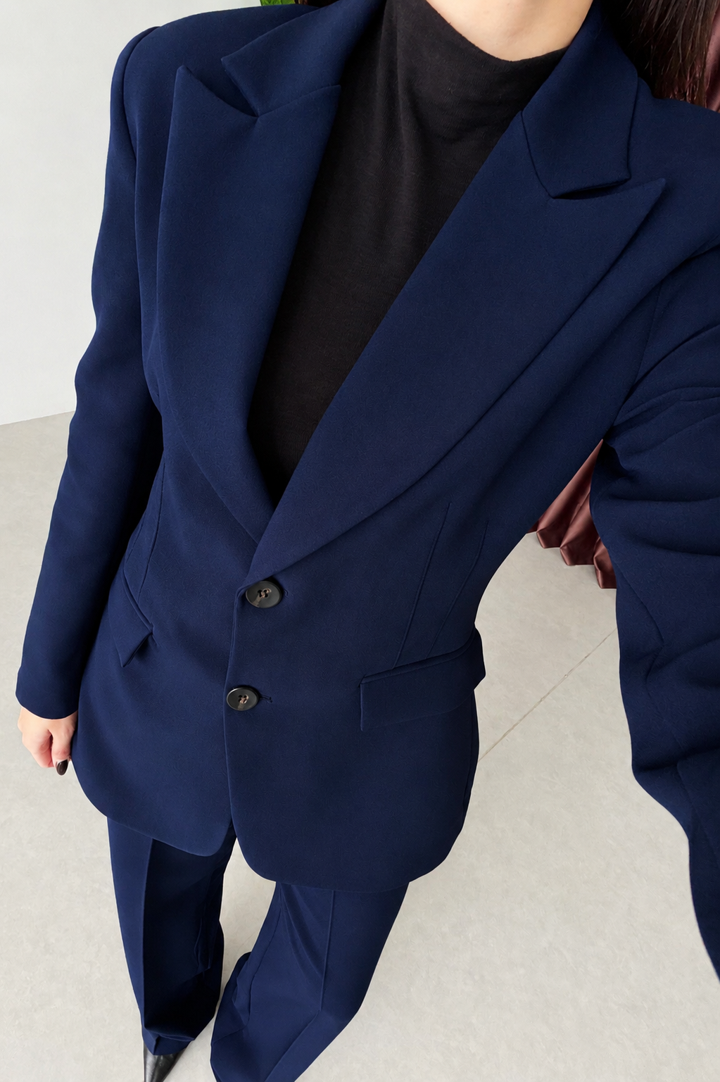 Ensemble tailleur épure - Bleu marine