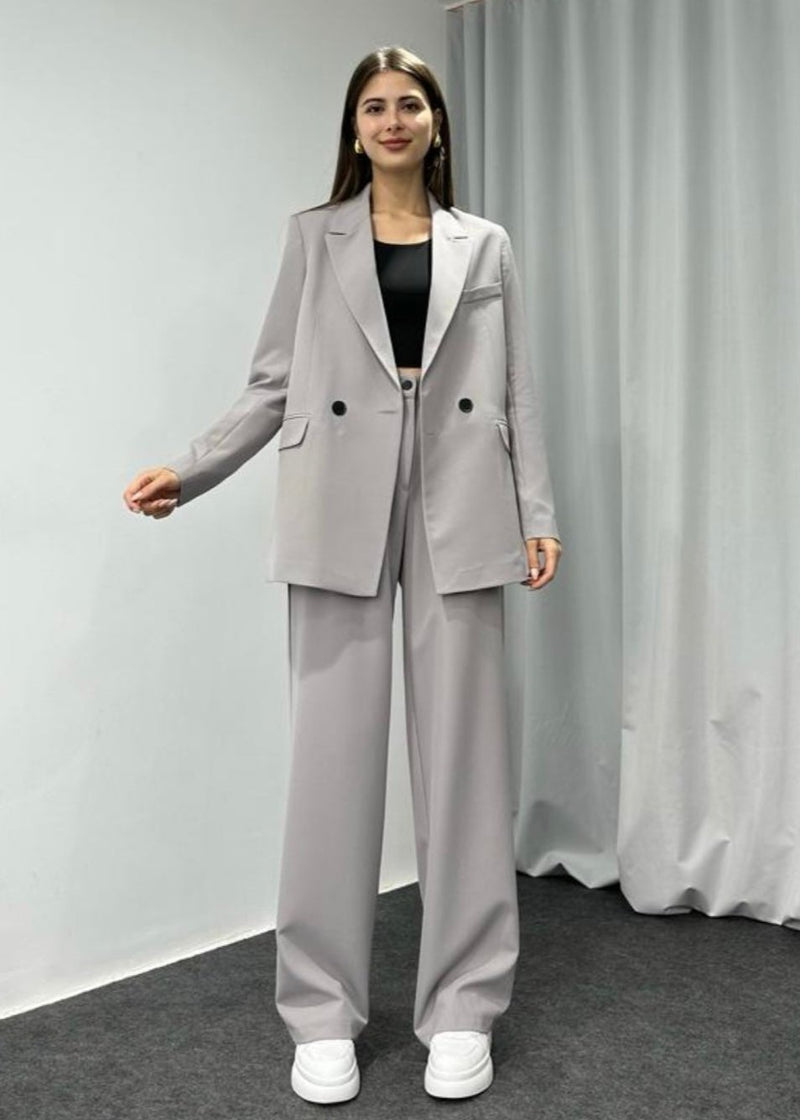 Ensemble Tailleur gris clair