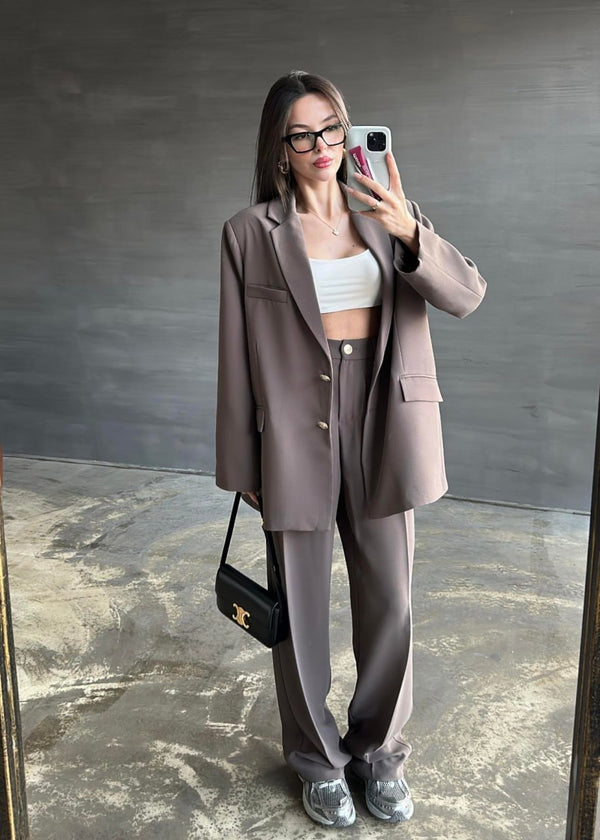 Ensemble Blazer & Pantalon Élastique