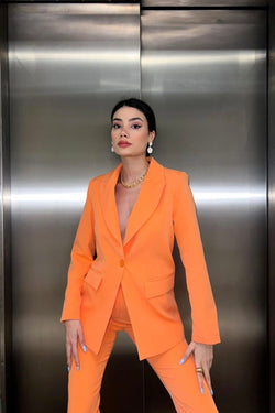 Ensemble tailleur orange