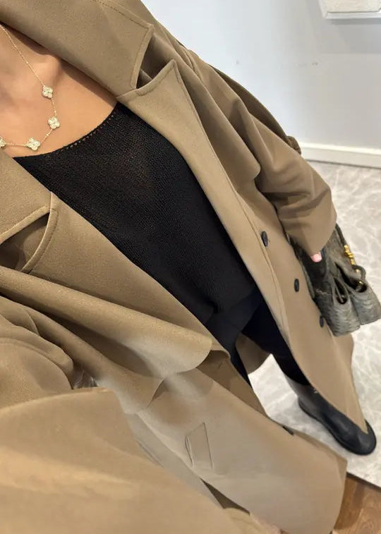 Trench Déstructuré Elégant - Camel