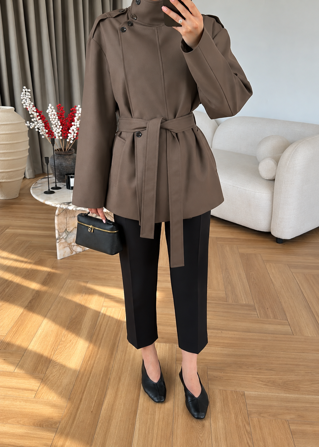 Trench Court Riviera — Chocolat