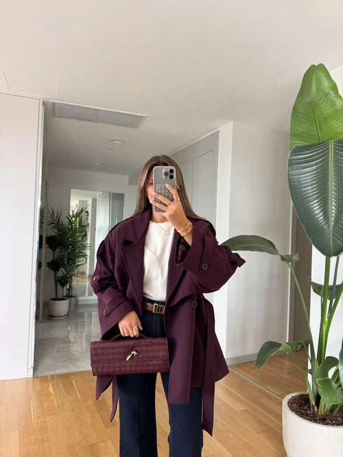 Trench court ceinturé - Bordeaux