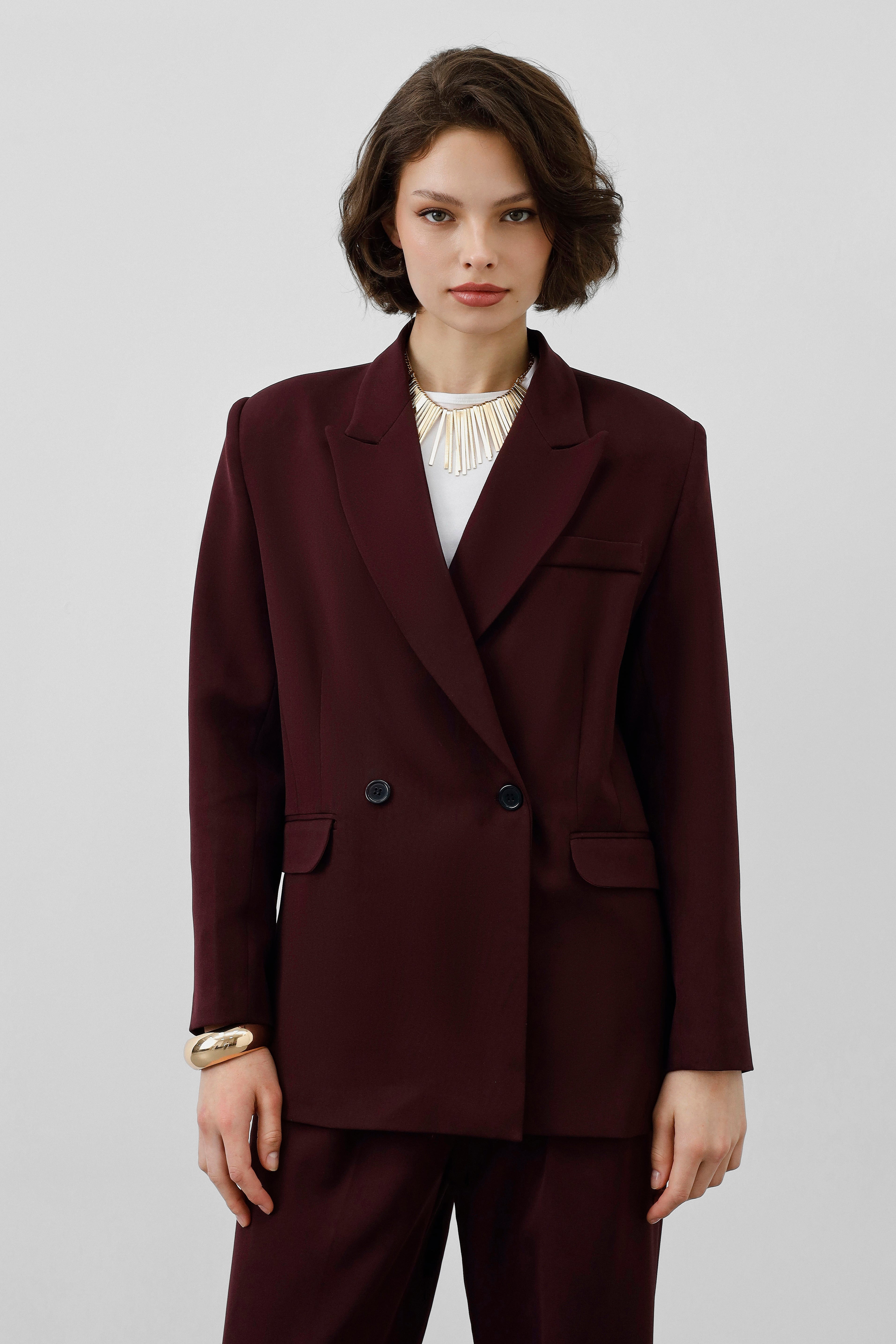 Ensemble tailleur 2 pièces - Bordeaux Impérial