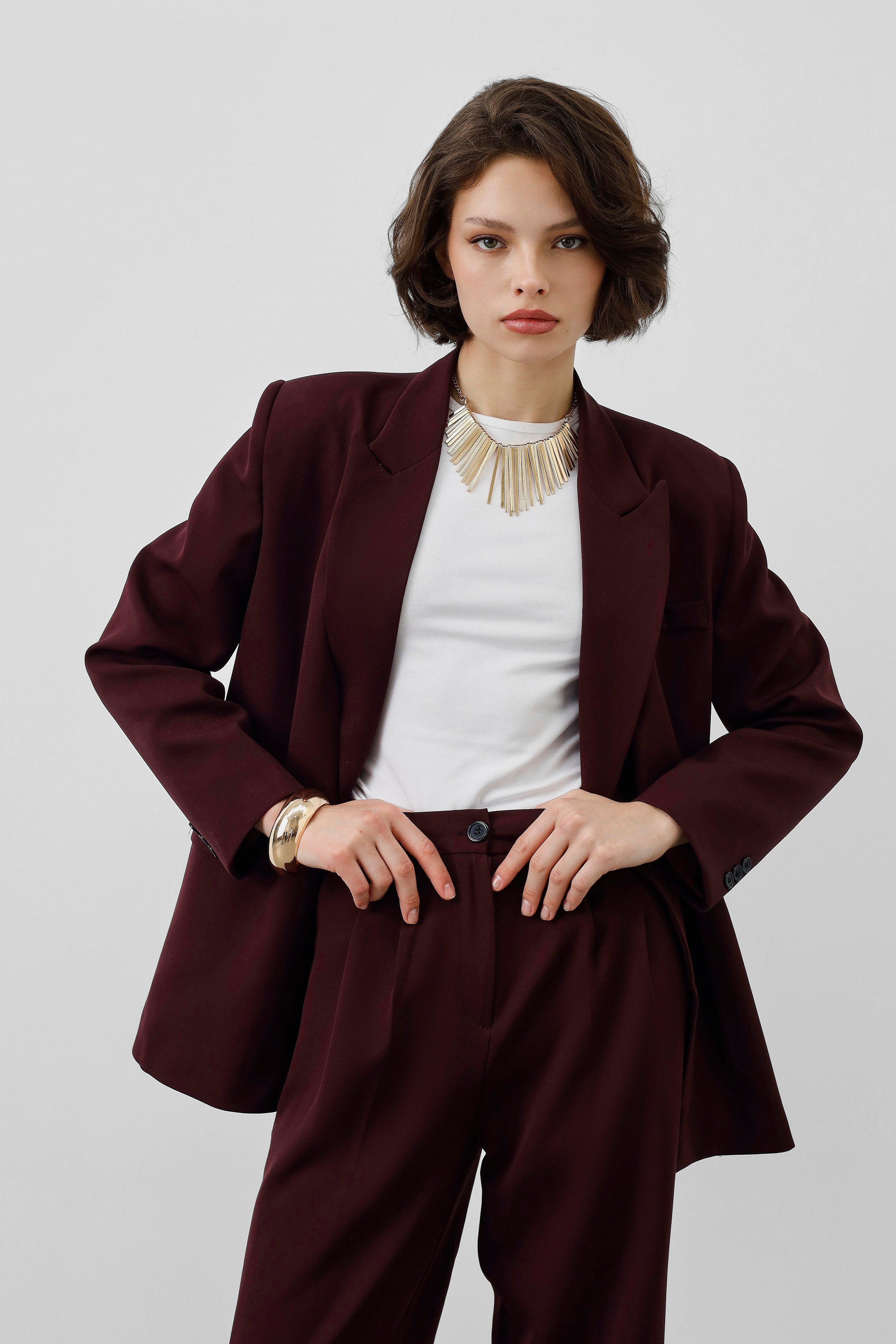 Ensemble tailleur 2 pièces - Bordeaux Impérial