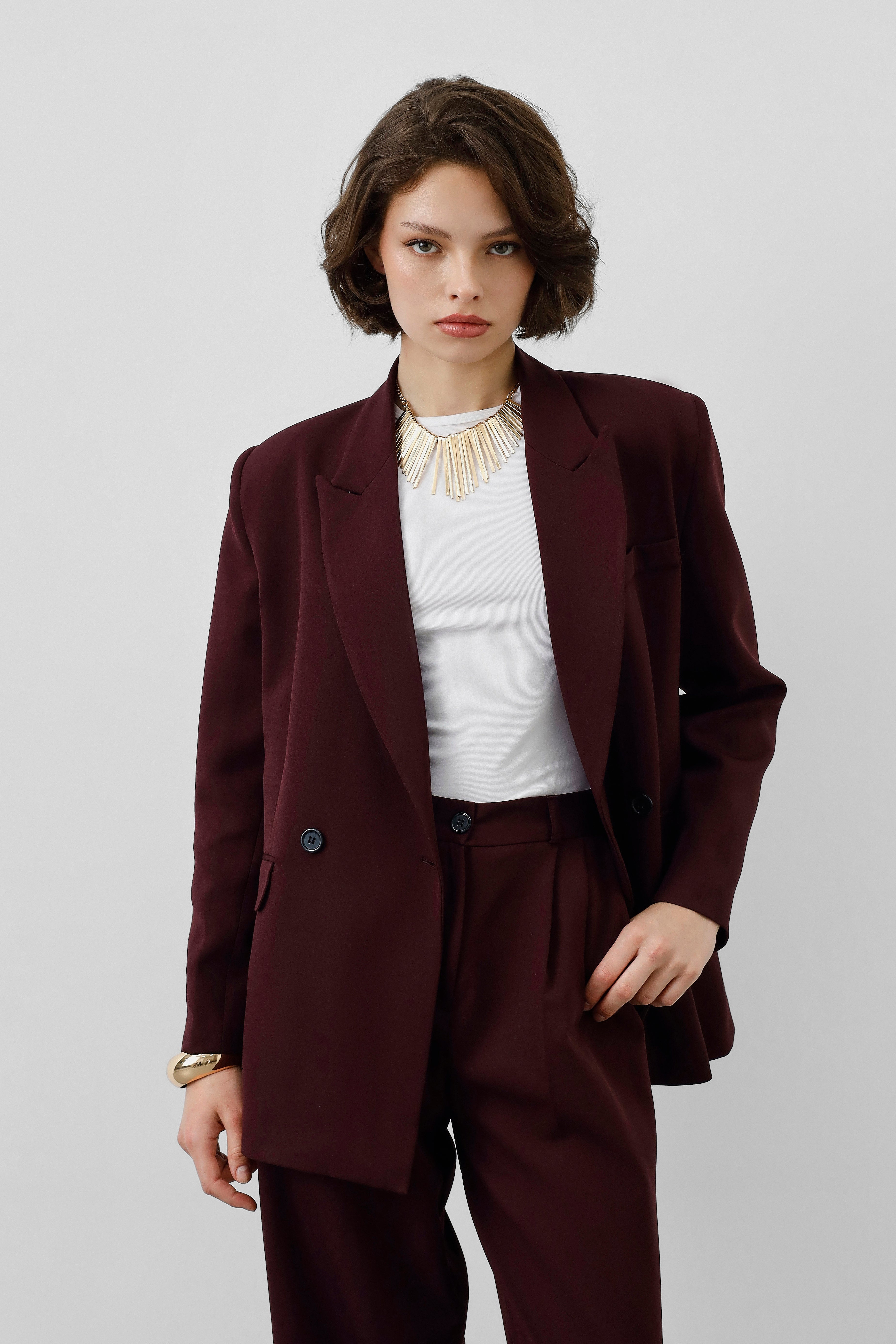 Ensemble tailleur 2 pièces - Bordeaux Impérial