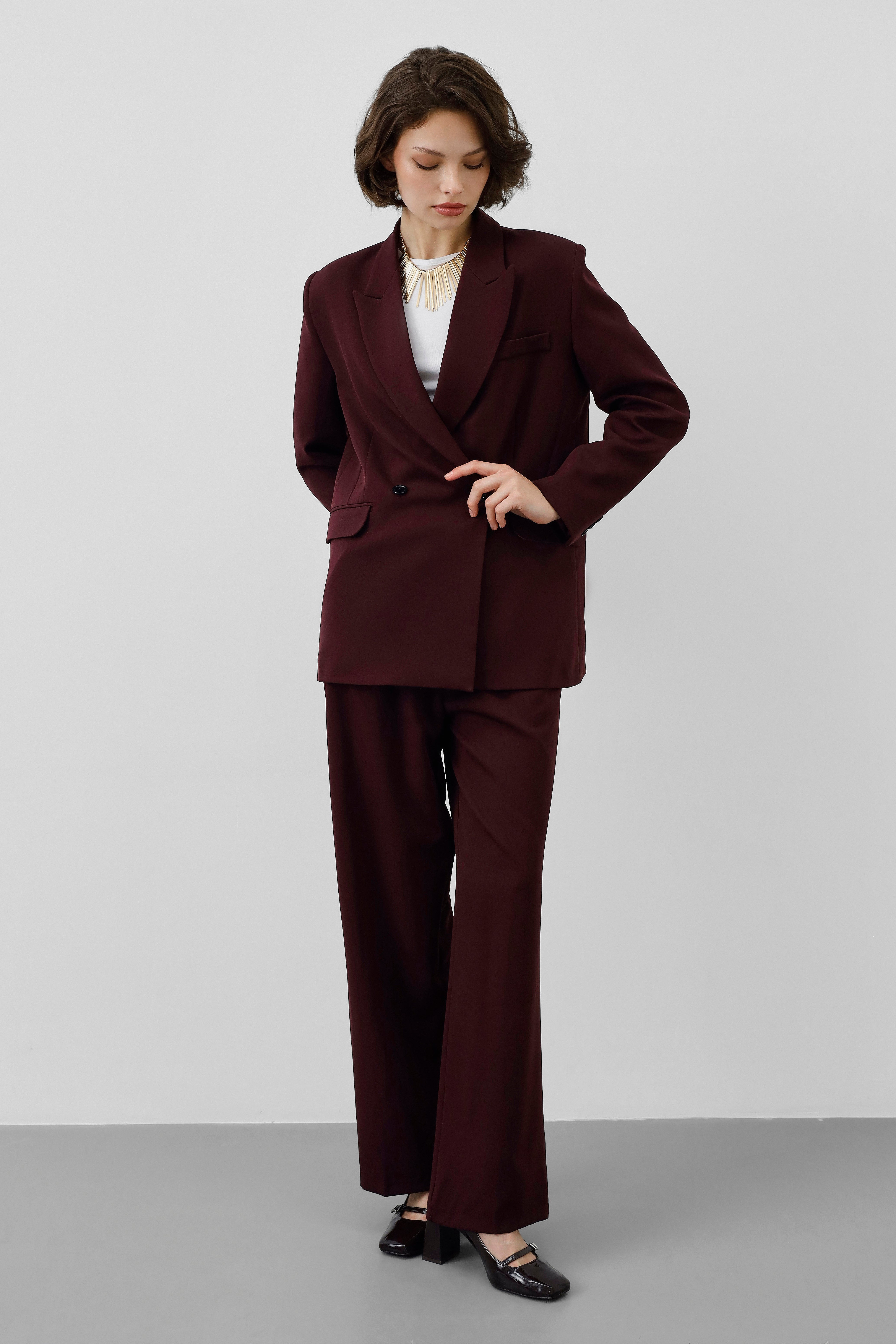 Ensemble tailleur 2 pièces - Bordeaux Impérial