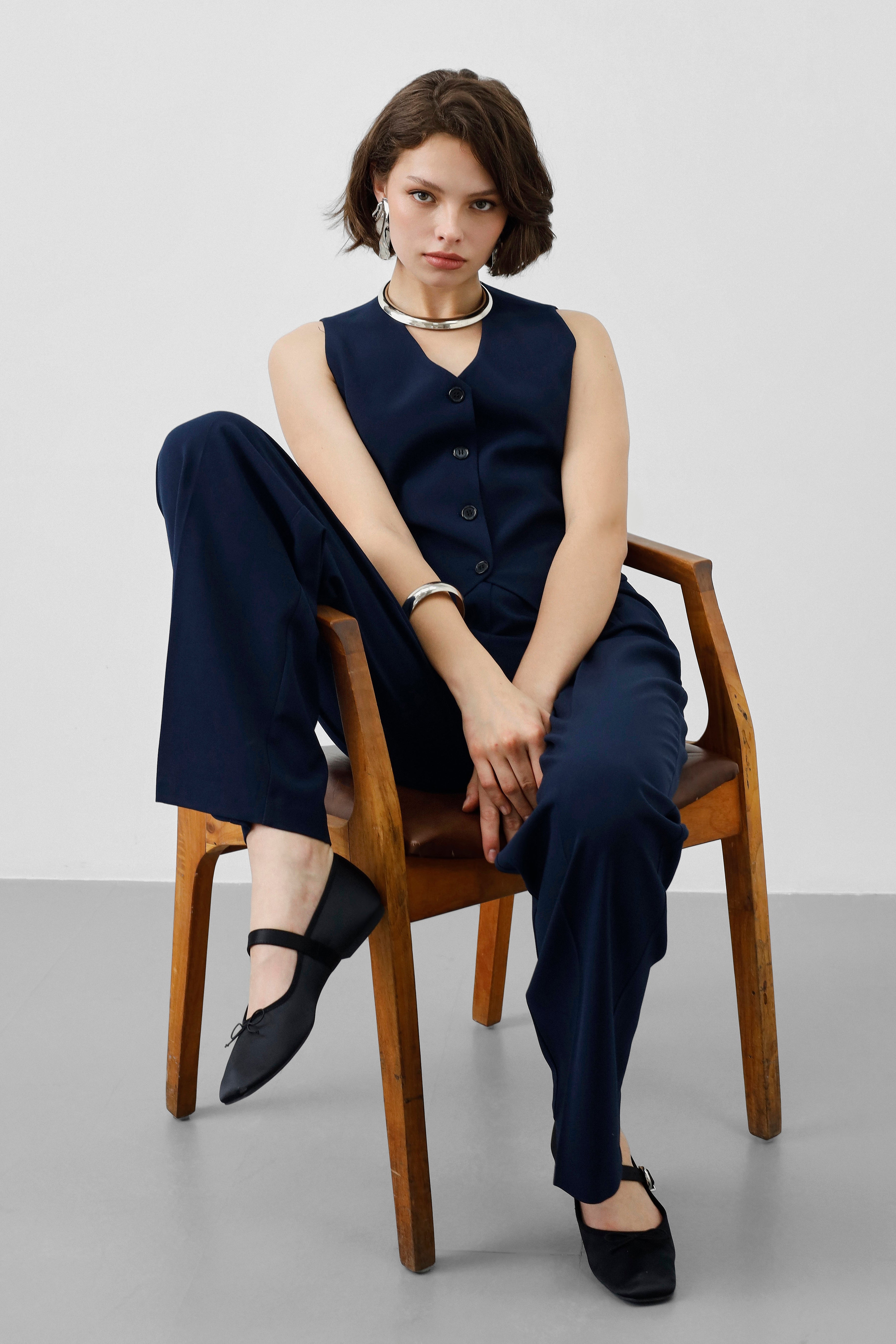 Ensemble tailleur 3 pièces - Bleu nuit