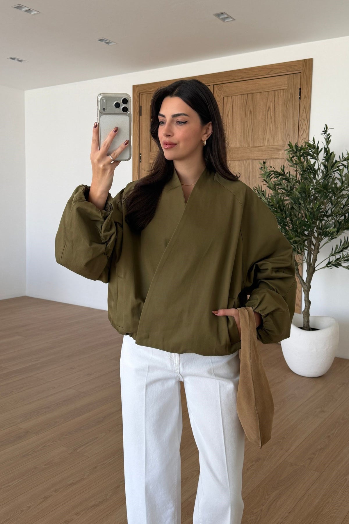 Veste Bomber Alva — Vert Olive