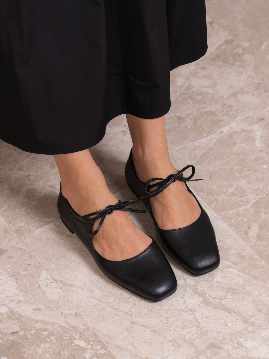 chaussures femme cuir noir