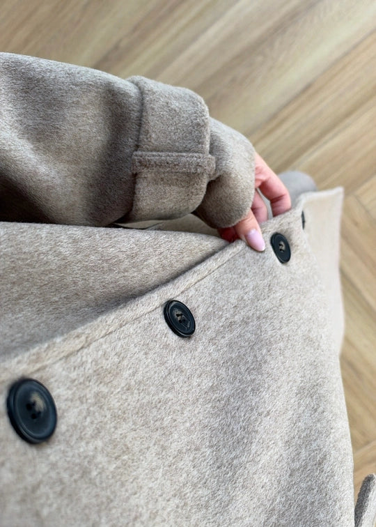 Manteau Long Oslo — Camel Chiné