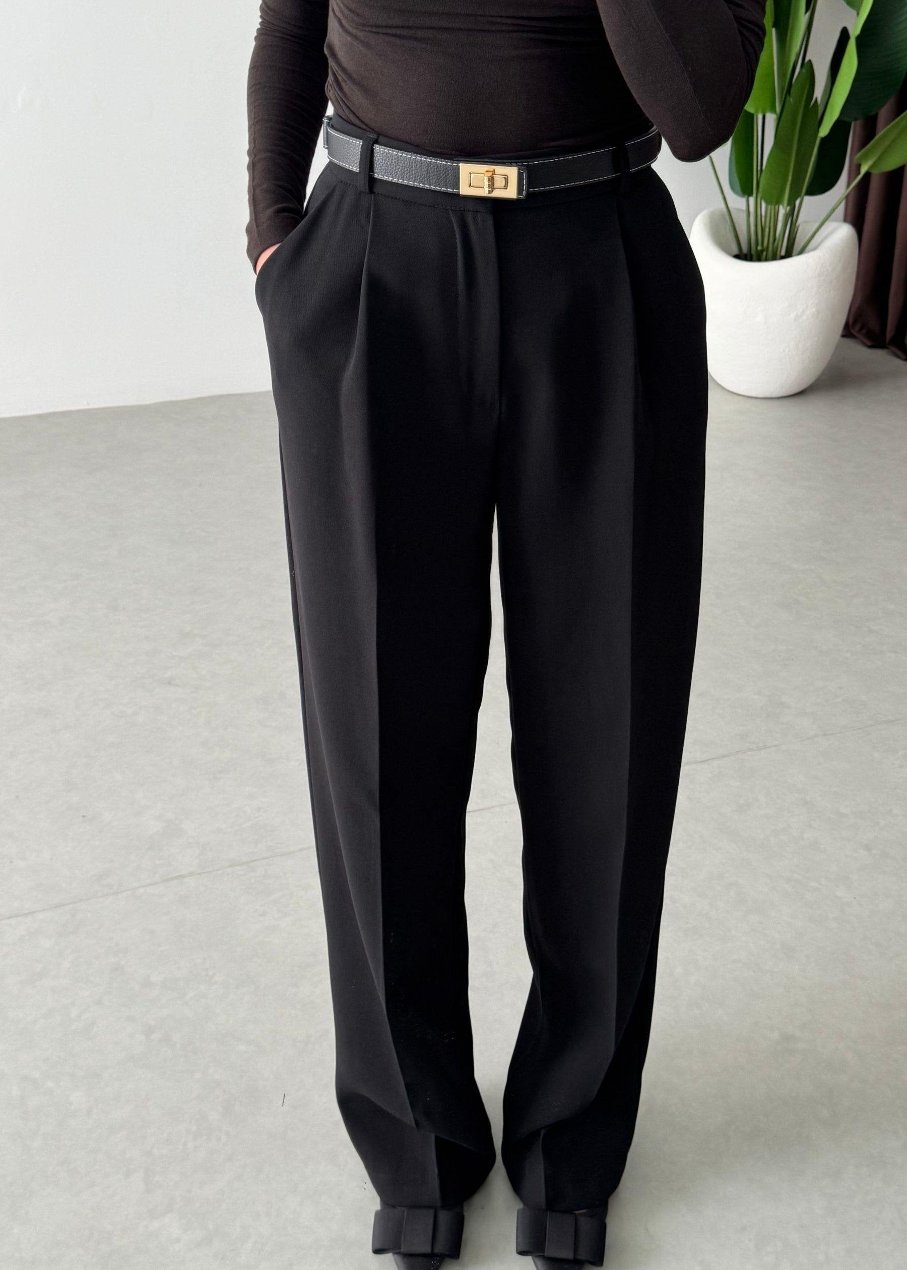 Pantalon fluide premium - Noir