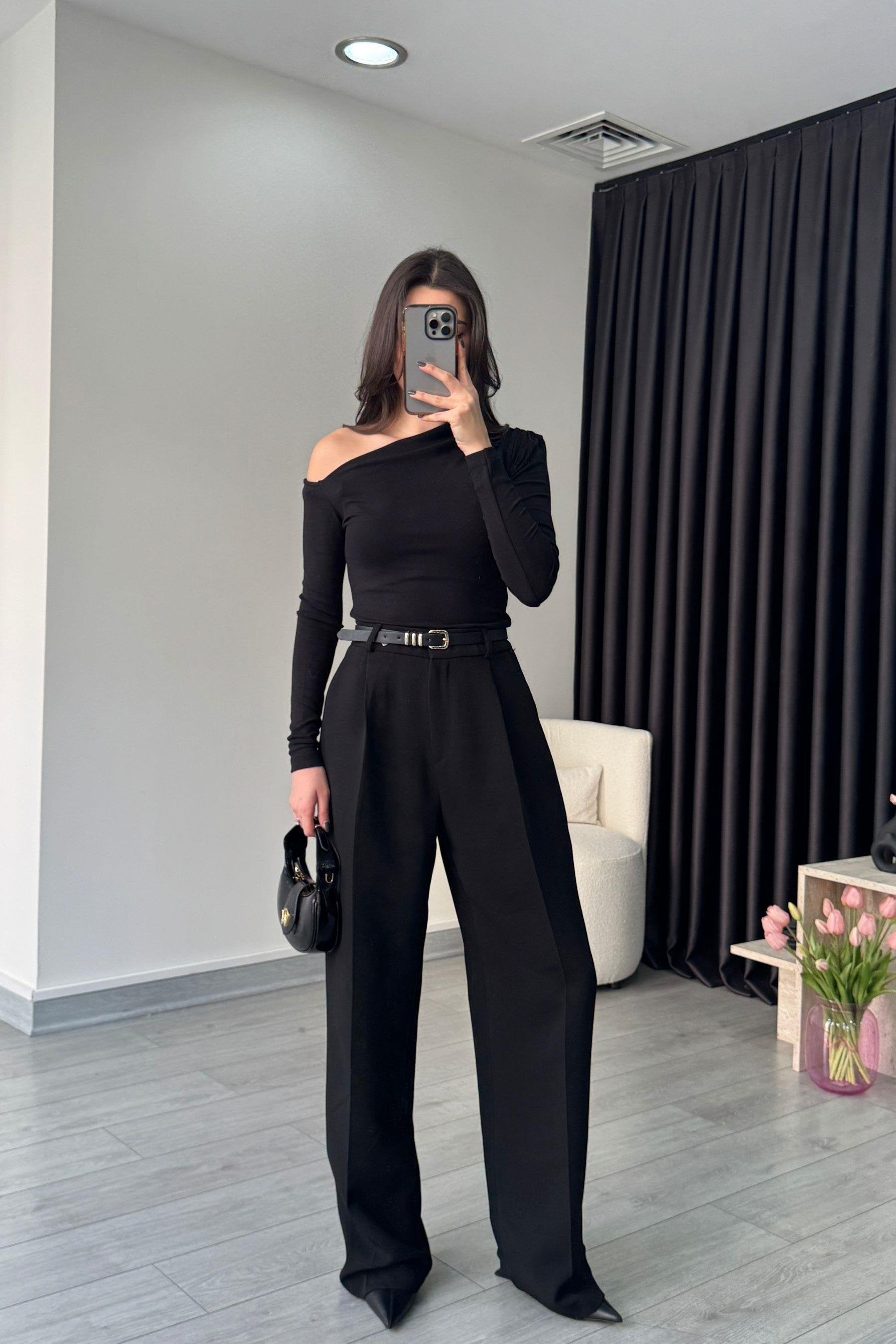 Pantalon fluide premium - Noir