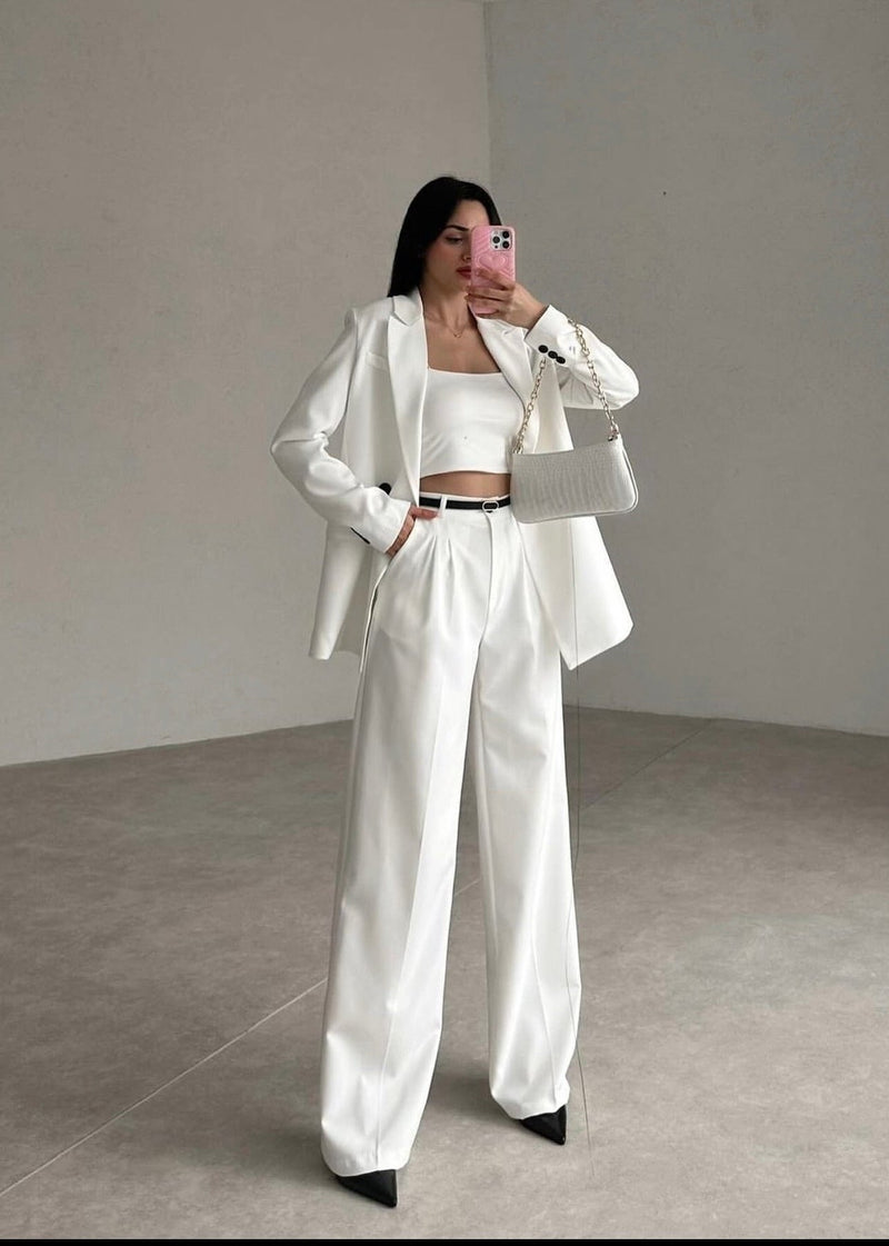 Ensemble tailleur blanc