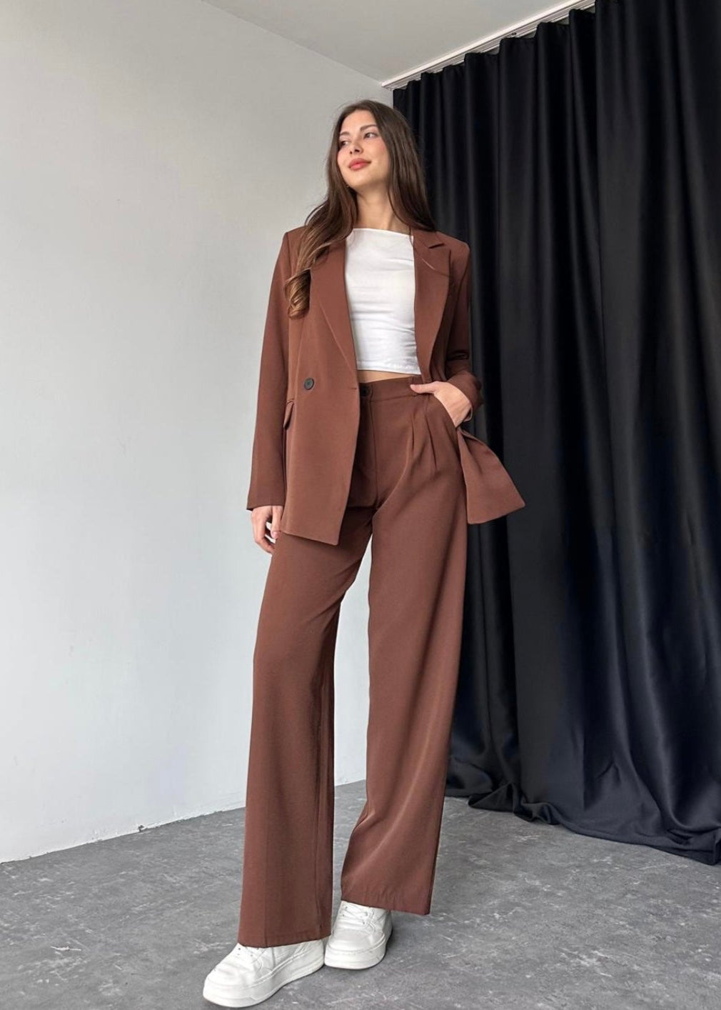 Ensemble tailleur Marron
