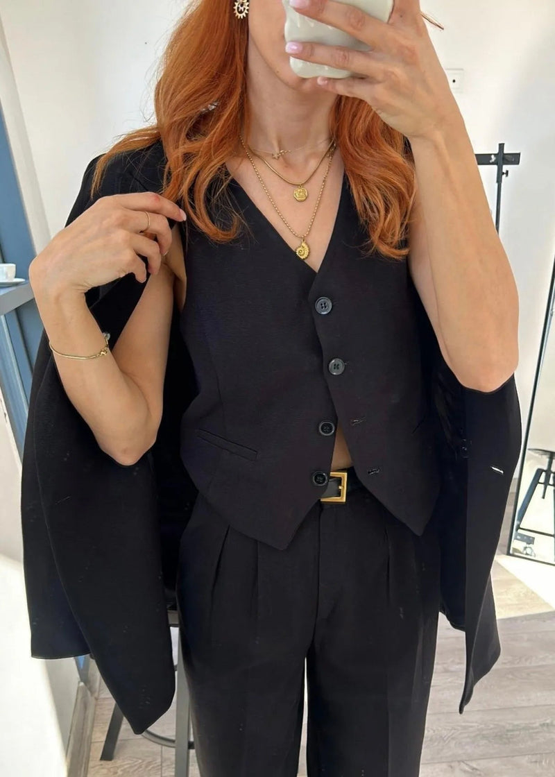 Ensemble tailleur Noir / 3 pièces