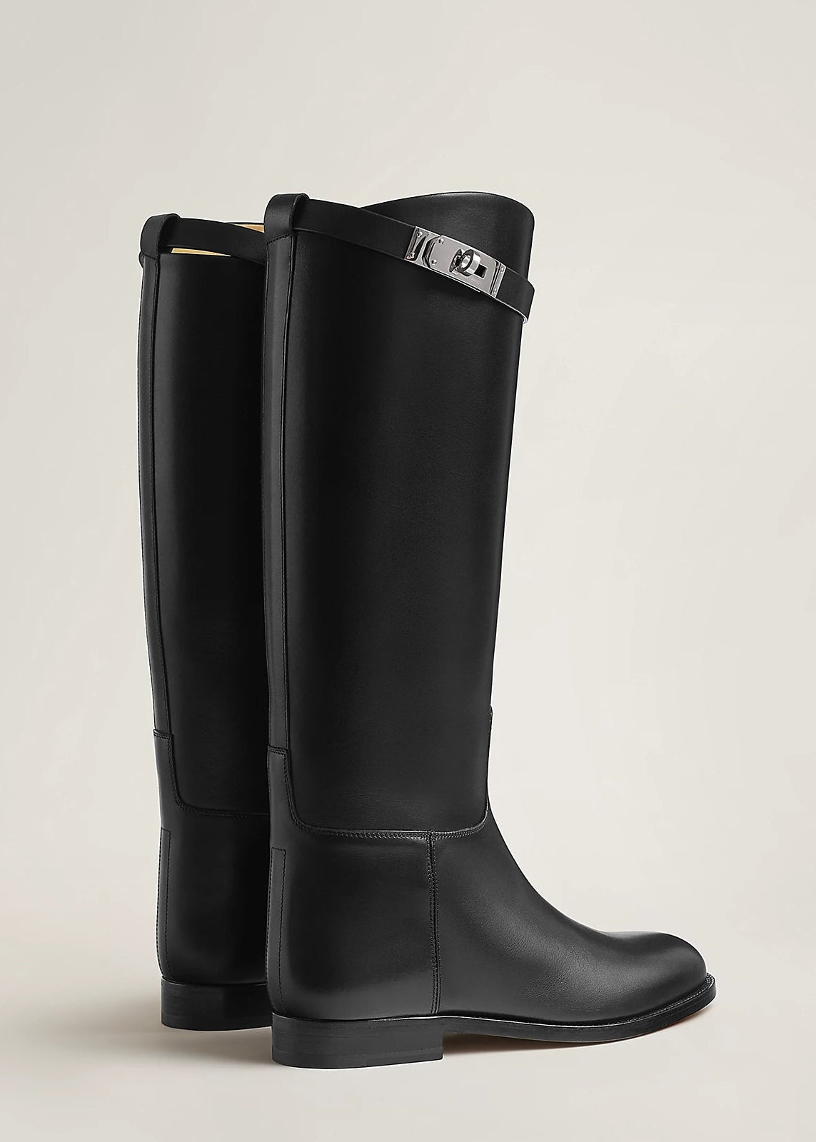 Bottes Cavalières Plates - Noir