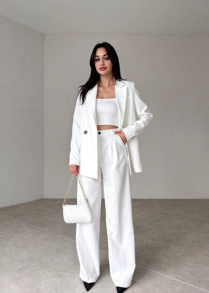 Ensemble tailleur blanc