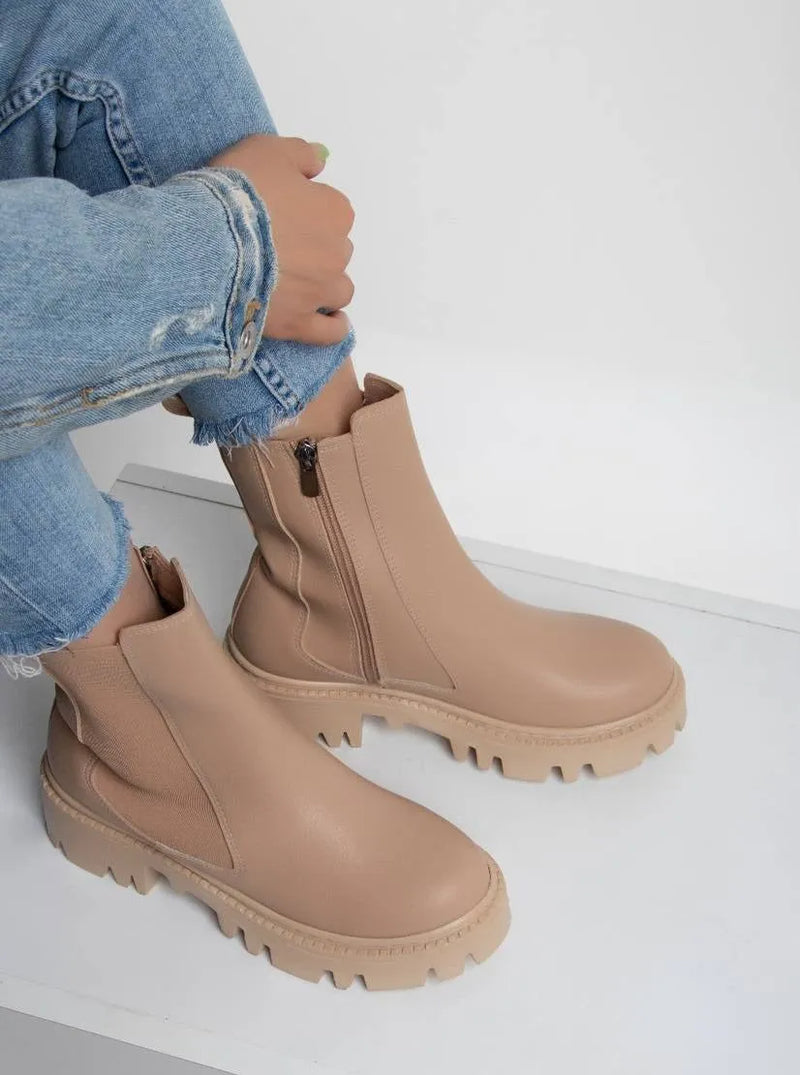 Bottines avec zip