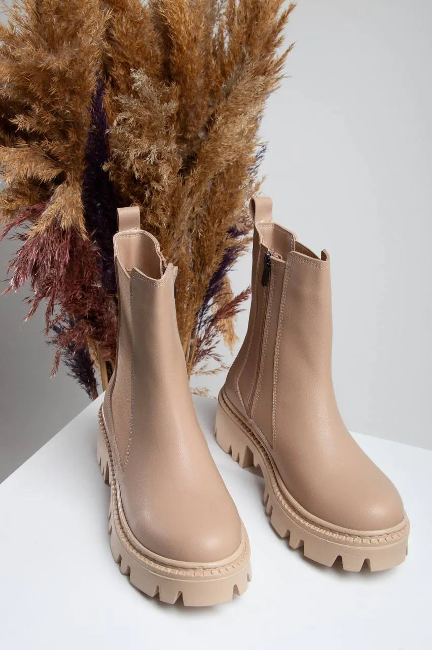 Bottines avec zip