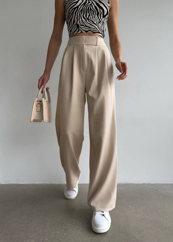 Pantalon Palazzo avec Scratch - Créme